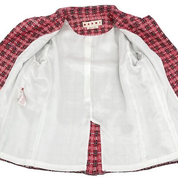 MARNI Plaid Tweed Jacket IT38 - Picture 10 of 14